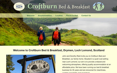 Croftburn B&B website
